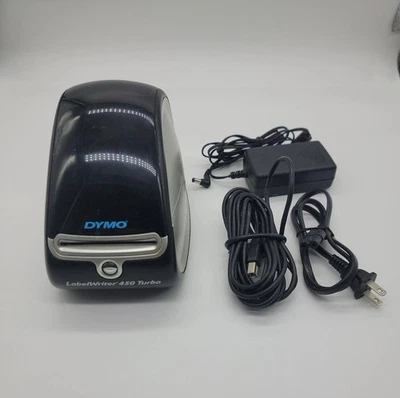 Impresora de etiquetas térmicas Dymo 450 Turbo LabelWriter funcionando 1750283 con cables Foto 1 de 4
