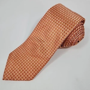 Donald J Trump Tie Necktie Signature Collection Orange Peach Silk 59"x3.25" - Picture 1 of 5
