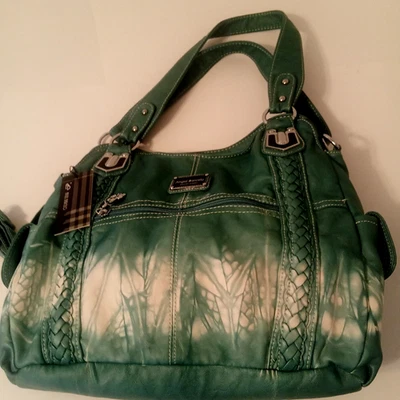 Bolso Hobo Angel Barceló Para Mujer Cuero PU Bandolera/Bolso de Hombro Azul-Verde Nuevo con Etiquetas Foto 1 de 4
