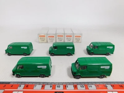5X Wiking H0 1:87 12 280 Kastenwagen MB 207 D Brüggemann Mint+Box #CZ333-0,5 - Immagine 1 di 4
