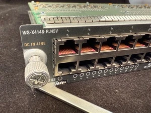 *Pulled From Test Lab* Cisco WS-X4148-RJ45V Ethernet Switch Module - Picture 1 of 4