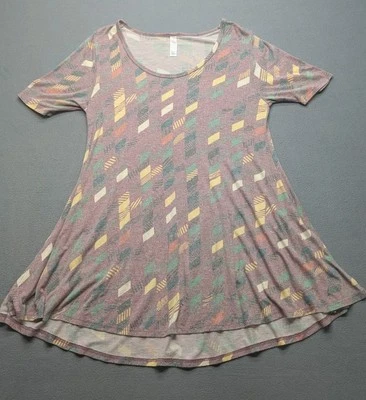 Lularoe Perfect T Talla XXS Lite Borgoña Jaspeado Multicolor Ajuste Talla 0-6 Foto 1 de 4