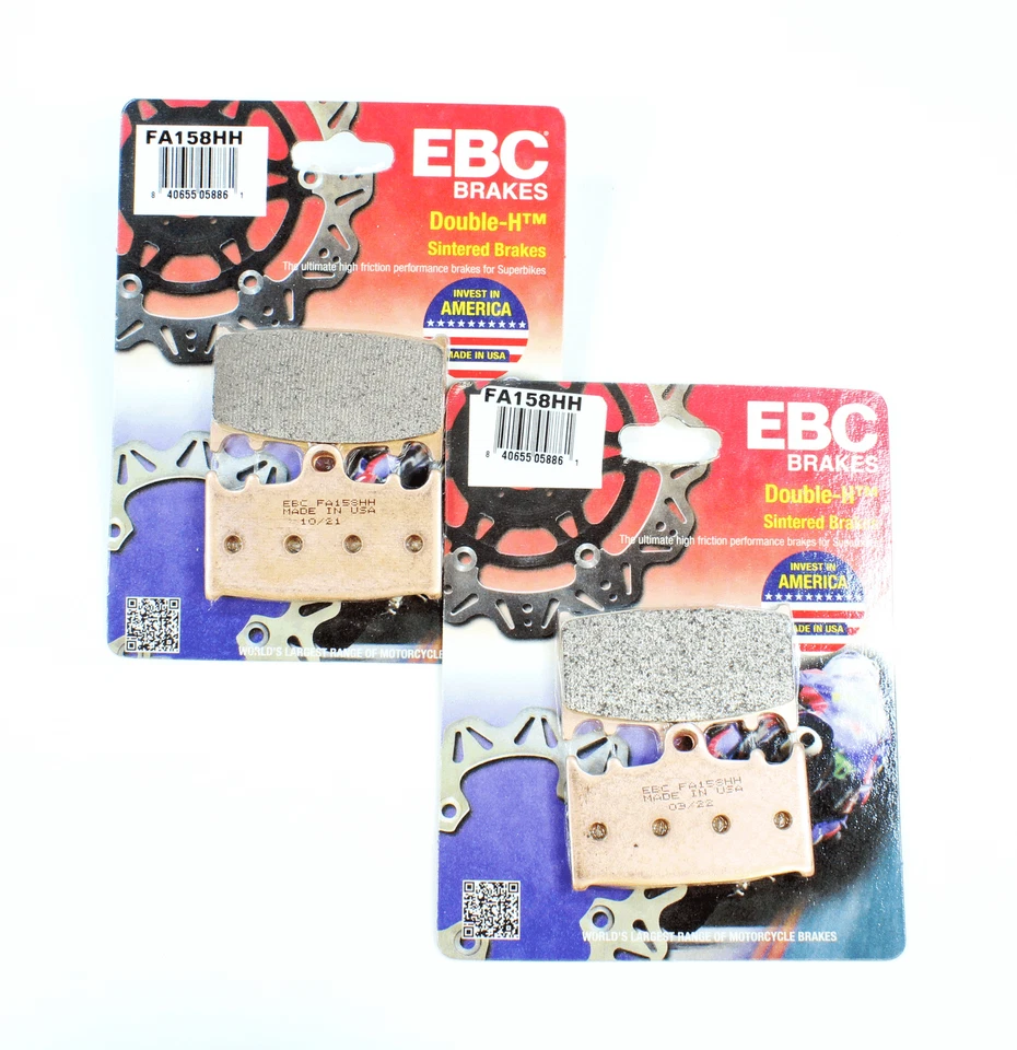 EBC HH Sintered Brake Pad Set for 2002-04 Kawasaki ZX 1200 C ZZR1200 Front 2 Pr - Image 1 of 1