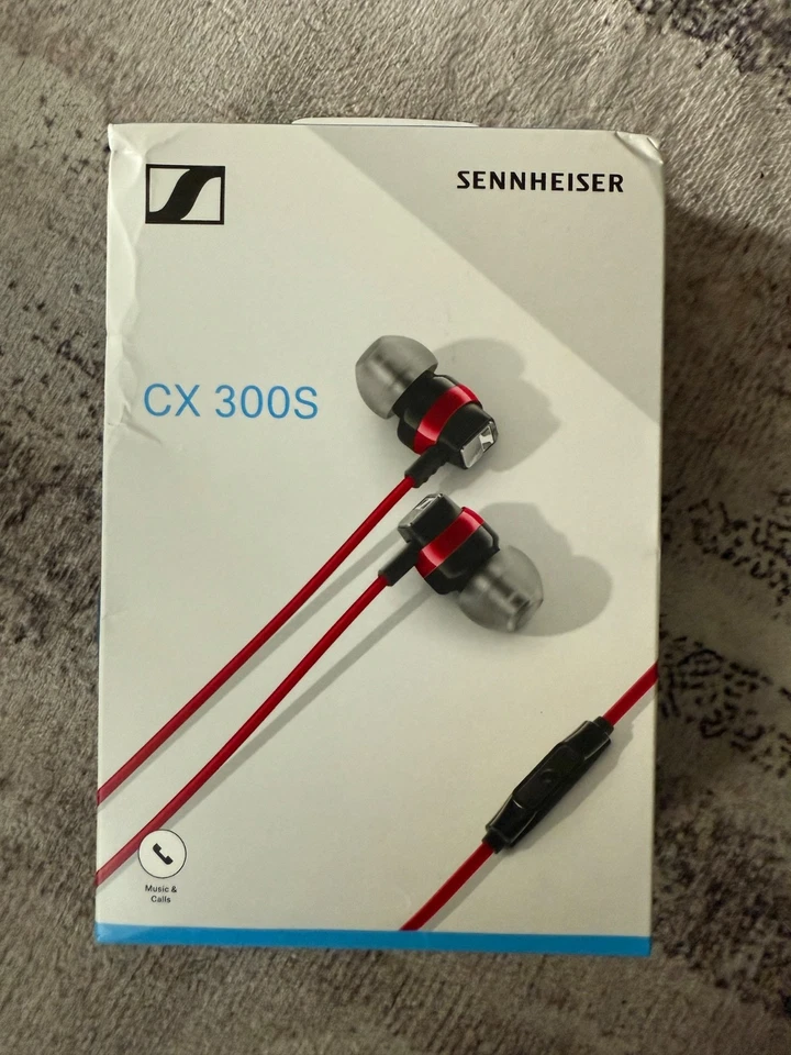 Sennheiser CX 300s Earphones With Built-in Mic and Smart Remote Red