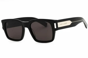 YVES SAINT LAURENT SL 617 001 Sunglasses Black Crystal Frame Black Lenses 53mm - Picture 1 of 4