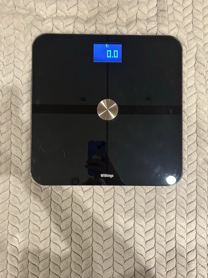 Withings Digital Body Scale with LCD Display WS-50 Smart Body Analyzer Black - Image 1 of 4