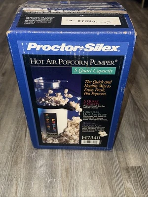 Bomba de palomitas de maíz Proctor Silex H7340 de colección 5 cuartos aire caliente maíz popper  Foto 1 de 4