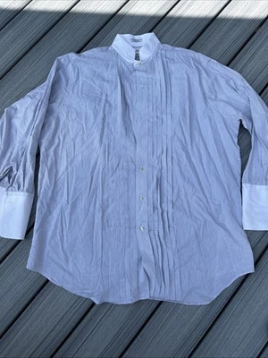 Paul Fredrick Men French Cuff Button Up Long Sleeve Shirt Sz 17-32 - Image 1 of 4