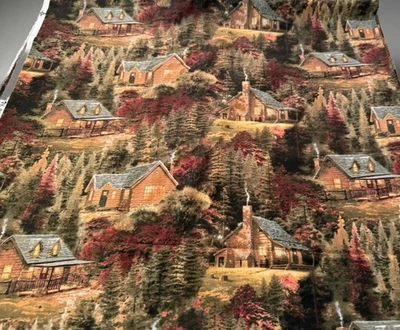 David Textiles “ Thomas Kincade “ Fabric , 2 Yards /44’ Wide - Image 1 of 4