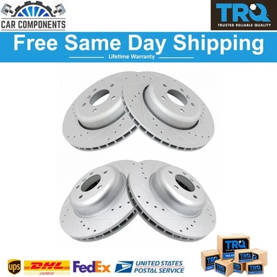 Nuevos rotores de freno perforados para 08-10 BMW 535i 04-05 545i 06-10 550i 645Ci 650i Foto 1 de 4