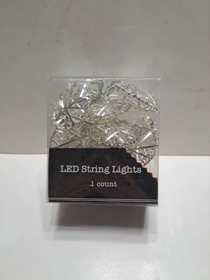 5th Season String Silver Lights Battery Operated 6 Feet 10 LED bulbs - Image 1 of 4