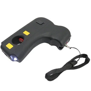 10 Million Volt Rechargeable Pistol Grip Stun Gun W/ LED Light & Safety Pin - B - Picture 1 of 1
