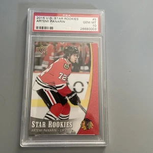 Artemi Panarin RC 2015-16 Upper Deck Star Rookies #5 PSA 10 Graded - Picture 1 of 2