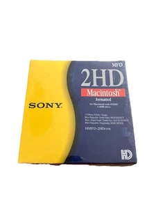 Sony 10MFD-2HDcfm Diskettenbox Neu NOS Versiegelt in einer Box - Macintosh - - Afbeelding 1 van 6