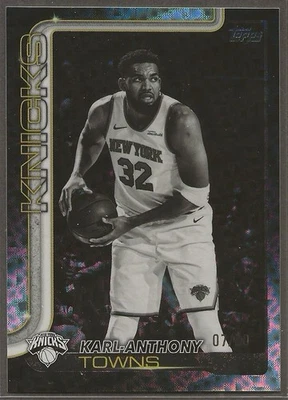 2025-26 Topps Karl-Anthony Towns #19 Blackout /50 - Image 1 of 2