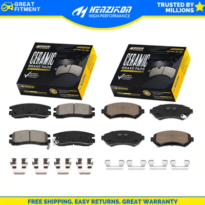 Front & Rear Ceramic Brake Pads for Century Regal Impala Grand Prix Montana - Image 1 of 4