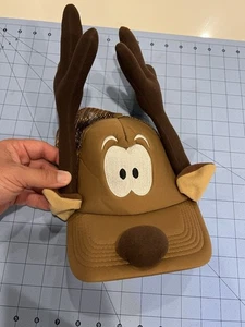Rentier Geweih Trucker Snapback Weihnachten Trucker Mütze Kappe Netz  - Bild 1 von 4