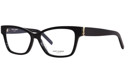Оправа для женских очков Saint Laurent SL-M116 001 черная с полным ободком кошачий глаз 55 мм - Изображение 1 из 4