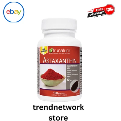 Trunature Astaxantina 12 mg Soporte Antioxidante - 120 Cápsulas Blandas Foto 1 de 2