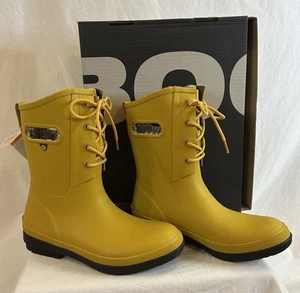 Bogs Amanda ll Encaje Azafrán Mujer’s 8 Botas Impermeables 72704-703 - Imagen 1 de 15