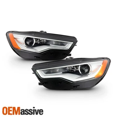 Par de faros proyectores no AFS para Audi A6 Quattro 13-15 S6 HID LED DRL para 12-15 Foto 1 de 4