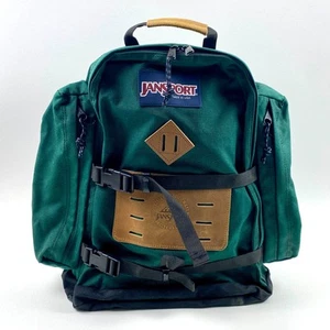 Zaino vintage anni 90 Jansport 30 litri CORDURA verde foresta made in USA - Foto 1 di 5
