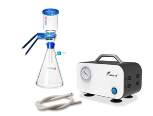 Lab Vacuum Filtration Pump Lab Oilless Diaphragm Vacuum Pump w/ Rubber Tube 10L - Picture 1 of 9