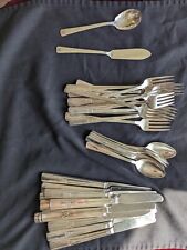 WM Rogers Extra Plate Flatware 1S Set Vintage Antique Silver Ware Dining Fine...