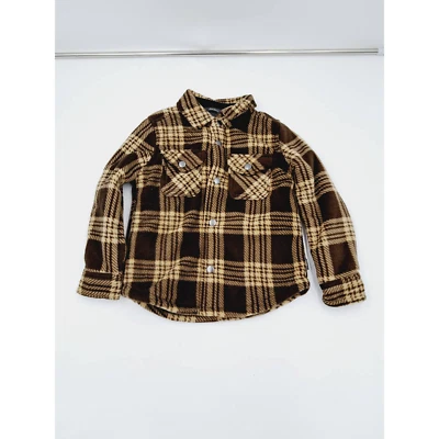 Giacca camicia pile Eddie Bauer 6/7 shacket marrone corteccia  - Immagine 1 di 4