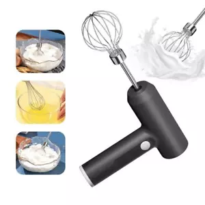1pcs Wireless Electric Food Mixer 3-speed Egg Beater Baking Dough Tool Portable - Picture 1 of 26