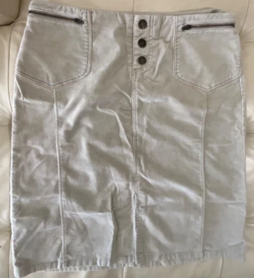 American Eagle Outfitters Mujer Beige Pana Spandex Falda Lápiz 4 Nuevo Con Etiquetas Foto 1 de 4