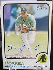 2022 Topps Heritage Minor League JC Correa Auto Autograph ASTROS ROA-JC