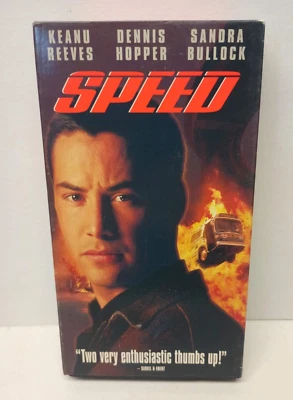 SPEED VHS Tape Movie Keanu Reeves Sandra Bullock Dennis Hopper Fox Video - Image 1 of 4