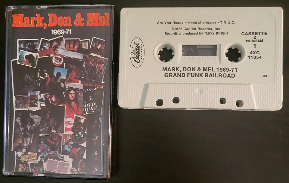 GRAND FUNK RAILROAD MARK DON & MEL 1969-71 Cassette Tape *LIKE NEW* - Image 1 of 1