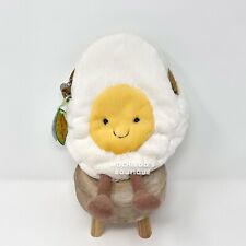 NWT Jellycat AMUSEABLE HAPPY BOILED EGG BAG Soft Plush Toy RARE & Hard to Find!