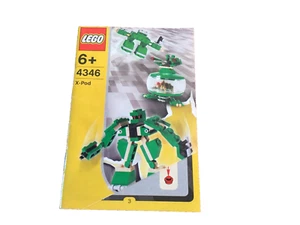 Lego X-pod Green Instruction Manual 4346 Robo Pod NO PARTS 7718 - Picture 1 of 2