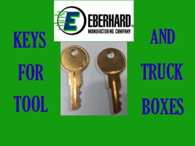 OMAHA J201N-J220N SET OF 2 KEYS EBERHARD ETI TRUCK TOOLBOX FREE SHIPPING
