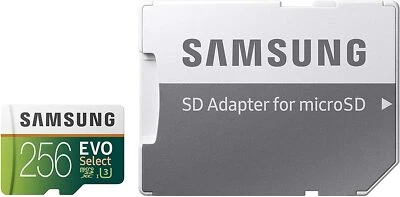 MicroSD  Samsung da 256 GB, UHS-I U3, Fino a 100 MB/s, - Immagine 1 di 3