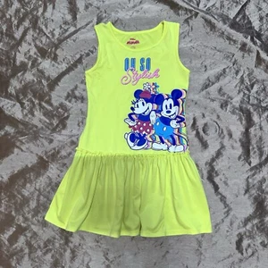 Disney Junior Oh So Stylish Mickey & Minnie Mouse Girls SIZE 7/8 Medium retro Ye - Picture 1 of 4