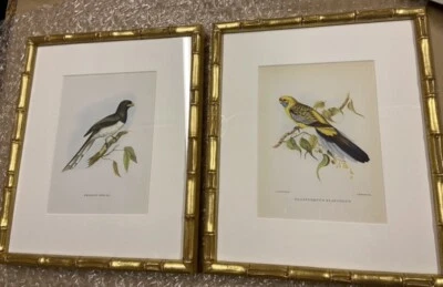 Gold leaf gilt faux bamboo wood picture frame made to order all sizes - Image 1 of 4