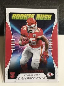 2020 ROOKIES AND STARS FOOTBALL CLYDE EDWARDS-HELAIRE ROOKIE RUSH INSERT #RR-11 - Picture 1 of 2