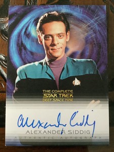 Star Trek The Complete Deep Space Nine Autograph Alexander Siddig as Dr Bashir  