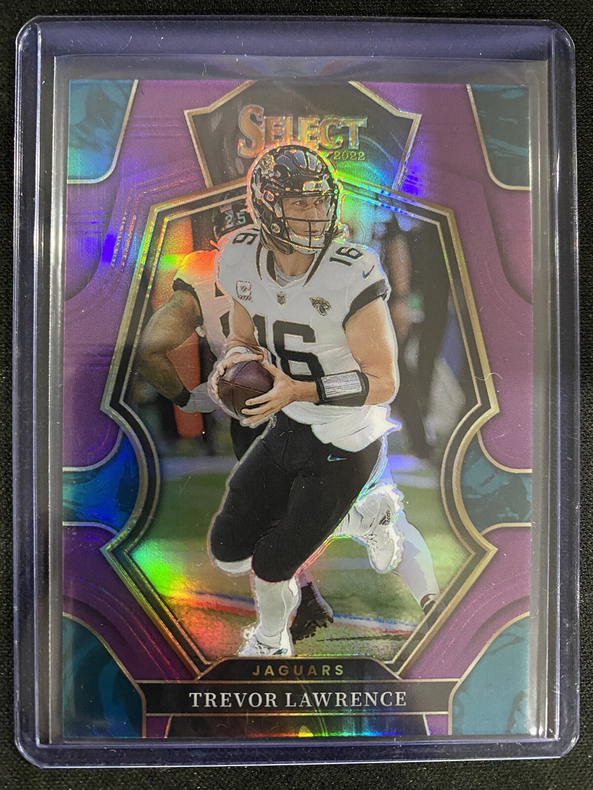 Select Football FOTL 2022 - Trevor Lawrence Premier Level Purple /75 Prizm