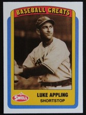 1990 Swell CMC Baseball Greats Luke Appling 18 MLB Sports Card Chicago White Sox