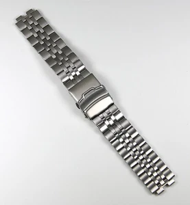 NEW 22MM TIMEX - Brush Metal Heavy Duty Watch Band! Must See! Deployment Clasp ! - Picture 1 of 2