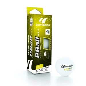 Cornilleau ABS Evolution 40mm Table Tennis Balls - Box of 3 - White (UK) - Picture 1 of 2
