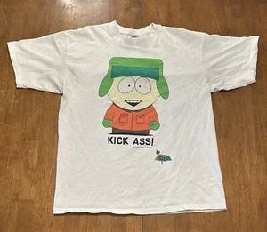 Vintage 1997 South Park Kick Ass T Shirt XL 90s Kyle Broflovski - Bild 1 von 7