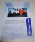 GAZ 3307 Balayeuse Camions Brochure Russe Brochure Prospectus