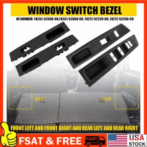 Front/Rear Left Right Window Switch Panel Bezel Trim For Toyota Yaris 2012-2014 - Picture 1 of 22