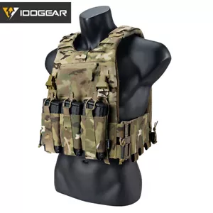 IDOGEAR Tactical Vest FCSK 3.0 FERRO Fast Release Plate Carrier Front Mag Pouch - Picture 1 of 28